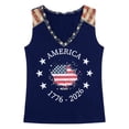 thumbnail image 4 of OSOLU Tank Tops For Women Sleeveless V Neck 4Th Of July Shirts 250 Years Anniversary United States of America Top, 4 of 4