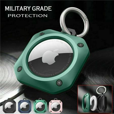 Case For Apple AirTag Shockproof Hybrid Case Cover Air Tag Tracker Holder With Keychain