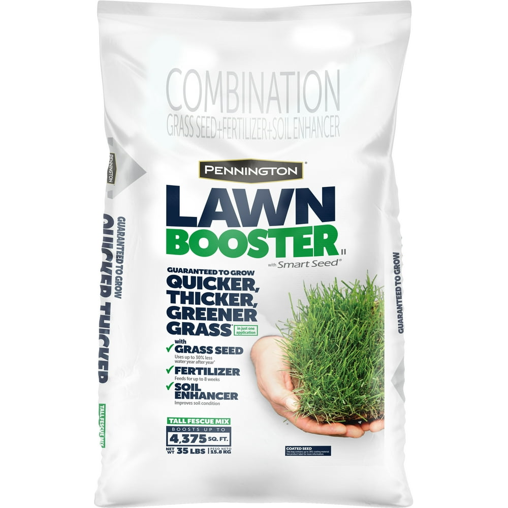 Pennington Lawn Booster Tall Fescue Grass Seed and Fertilizer Mix, 35