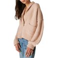 thumbnail image 2 of Lucky Brand Womens Toggle Front Cardigan Sweater, Beige, Small, 2 of 3