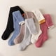 thumbnail image 2 of Calcetines altos para mujer, otoño e invierno, posparto, forro polar, calcetines gruesos por encima de la rodilla, terciopelo coral, tubo largo, calcetines para dormir, mes 11, calcetines, 2 of 5