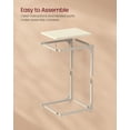 thumbnail image 6 of VASAGLE C-Shaped End Table, Small Side Table for Couch, Sofa Table with Metal Frame for Living Room, Bedroom, Bedside, Cream White, 6 of 6