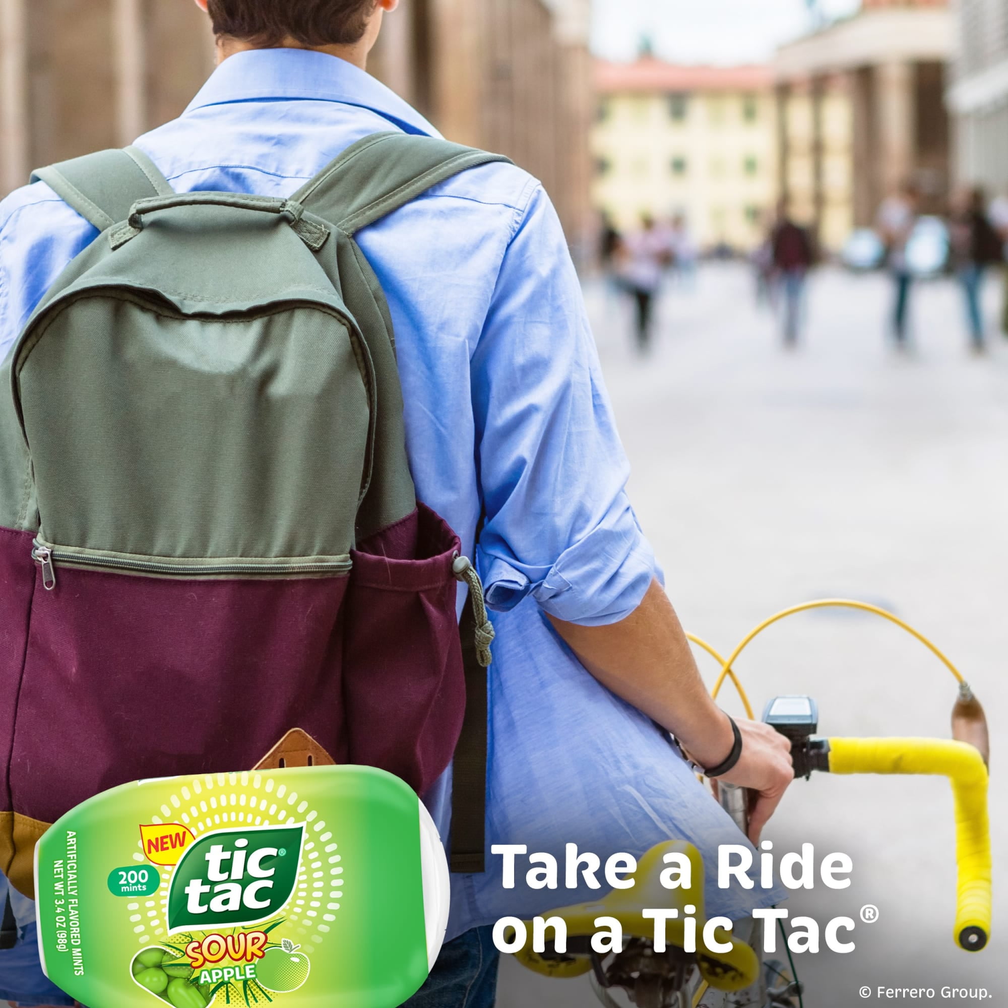 Tic Tac Sour Apple, On-the-Go Pocket-Sized Mints, 200 pieces, 3.4 oz Bottle Pack