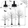 thumbnail image 6 of SDJPOI 3-Pack Halloween Lighted Tree Set - 4FT, 5FT, 6FT Black Spooky Trees with Purple LED Lights for Indoor Outdoor Decor, 6 of 7
