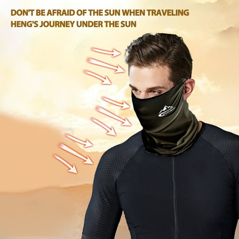 Aptoco Cooling Neck Gaiter Face Mask for Men Sports Protection Face Cover  Summer Outdoor Sunscreen Thin Windproof Fishing Scarf 