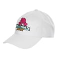 thumbnail image 2 of Panama Jack Retro Palm Baseball Cap, Adjustable Closure, Packable, Lightweight, 3" Brim (White), 2 of 8