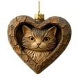 thumbnail image 1 of Set de adornos navideños Animales del Bosque - Decoraciones acrílicas de árbol de 3,1" con estampados de animales adorables, decoración navideña con temática natural para el hogar y regalos, 1 of 1