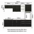 thumbnail image 3 of Cocina Integral Completa Modular Madesa Lux 260cm BN 08, 3 of 5