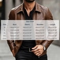 thumbnail image 6 of Yaoyar Men's Solid Vintage Moto Zip Pocket Long Sleeve Hoodless Faux Leather Jacket, Casual Outerwear for Street Style, 6 of 6