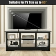 thumbnail image 5 of Demi Bonn TV Stand, Entertainment Center, 58 Inch TV Stand with 6 Open Storage Shelves for TVs up to 65 Inches, for Living Room, Black, 5 of 7
