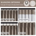 thumbnail image 3 of Jainmy Total Blackout Pinch Pleated Curtain for Livingroom Bedroom,Faux Linen Light Blocking Room Darkening Drapes,2 Panels Set,40''W×84''L,Darkflax, 3 of 11