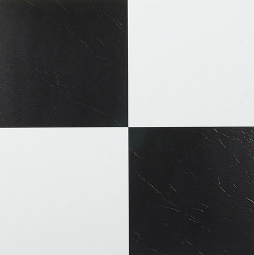 27 X DIY Self Adhesive Vinyl Floor Tiles Bathroom Kitchen black & white effect 