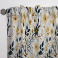 thumbnail image 4 of Designart "Neutral Floral Minimalism I" Floral Room Darkening Curtain Single Panel, 4 of 6