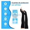 thumbnail image 4 of Guantes Proteccion Solar Y Guantes Largos Medio Dedo 2pcs, 4 of 8