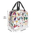 thumbnail image 3 of Easygdp Alpaca Flower Bolsa Térmica Premium - Tela Oxford Impermeable, Gran Capacidad, Bolsillo Frontal, Unisex para Trabajo, Escuela, Actividades al Aire Libre y Picnics, 3 of 8