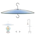 thumbnail image 1 of Glass Squirrel Baffle for Bird Feeders Pole - Shepherd Hooks/Post Hanging - Clear 13Inch Weather, 1 of 8
