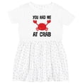 thumbnail image 3 of Inktastic Funny Crab Girls Toddler Dress, 3 of 5
