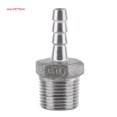 thumbnail image 2 of Cergrey Stainless Steel SS304 Male Thread Pipe Fitting Barb Hose Tail Connector BSP 1/8 ~3/4 ,Barb Adapter,Hose Adapter Fitting, 2 of 3