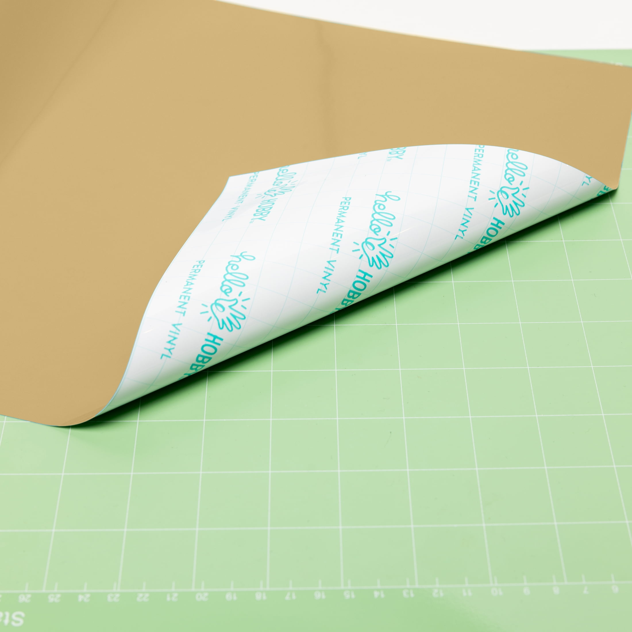 Hello Hobby 12" x 4' Gold Permanent Craft Vinyl Roll