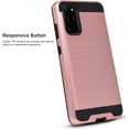 thumbnail image 2 of Samsung Galaxy A71 Phone Case, 2-Piece Style Hybrid Shockproof Hard Case Cover (Rose Gold), 2 of 2