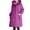 Dark Purple, variant on Women's Trench Jackets Plus Size Casual Long Rain Jacket Fashion Winter Hooded Oversized Windbreaker Coats Outerwear with Pockets Thin Work Clothes Household Rainproof Use Coat Black 3Xl