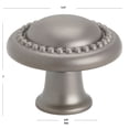 thumbnail image 4 of GlideRite 1-1/4 in. Round Beaded Cabinet Knob, Graphite Gray - 5222-GPH, 1 Pack, 4 of 4