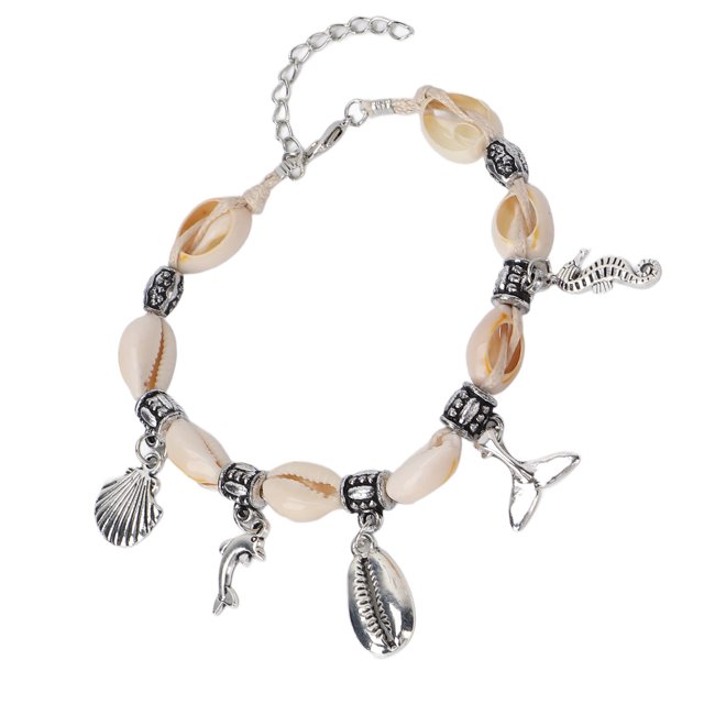 Pulsera Tobillera de Concha marina ANGGREK aleación resistente Tamaño ajustable