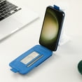 thumbnail image 4 of SaniMore for Samsung Galaxy S24 Ultra Wallet Case, Magnetic Card Pocket Flip Kickstand Removeable Crossbody Lanyard Shockproof Anti-fall PU Leather Anti-scratch for Girls Women Business Shell, Blue, 4 of 14