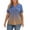 Blue, variant on Plus Size Tops for Women Summer Casual Cute Tees Shirt V Neck Long Sleeve Gradient Print Blouses 4x-5x Tunics Blouses Wine L