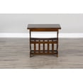 thumbnail image 3 of Sunny Designs Santa Fe 25" Traditional Wood Magazine Table in Dark Chocolate, 3 of 7
