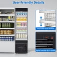 thumbnail image 5 of Garvee Display Fridge,7.77 Cu.ft Commercial Refrigerator with LED Light,Pallet,Adjustabel Shelves for for Home,Store,Gym or Office/Black, 5 of 7