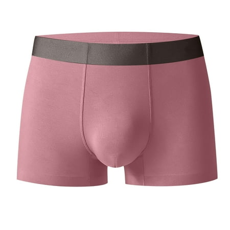 

Panties Clearance Men Casual Solid Trendy Mid Waist Trendy Hip Lift Breathable Boxer Underwear Pants Purple Xl