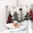 thumbnail image 2 of Christmas Pillow Covers 12x20 Inch Set of 2 Colorful Christmas Tree Throw Pillows Case, Stars Holiday Outdoor Decorative Farmhouse Winter Snowflake Decor Cushion Covers for Home Sofa Bed Couch, 2 of 6