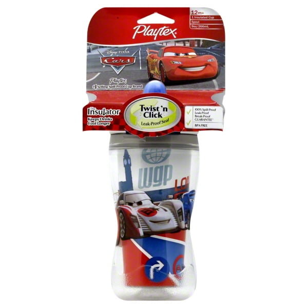 Playtex DISNEY baby Insulated Spout Cup 100% Spill Proof 12+ 9oz