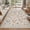Beige, variant on GENIMO 8'x10' Area Rug, Machine Washable Playful Animal Floral Rug with Non Slip Backing for Kids Room, Nursery, Playroom, Black