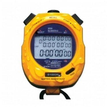 Sper Scientific 810048 Water Resistant Speed Calculating Stopwatch - Decimal Display