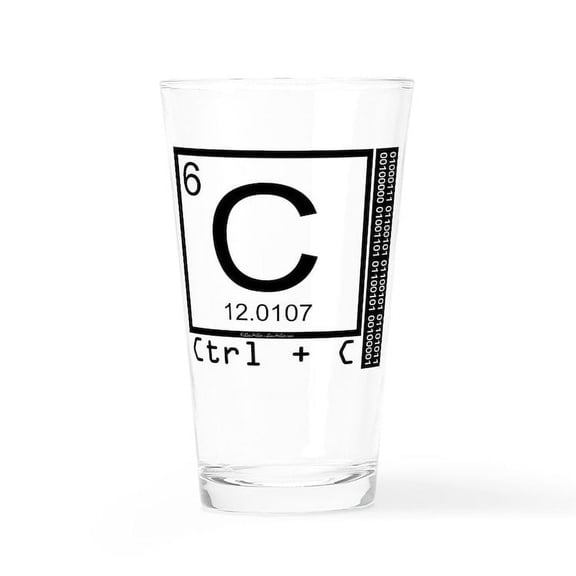 CafePress - Geek Me! Carbon Copy - Pint Glass, Drinking Glass, 16 oz. CafePress