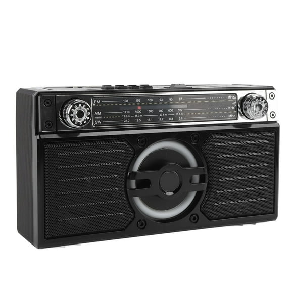 Portable Radio  Speaker Multifunctional Rechargeable Multi Band FM AM SW Radio for Travel Long Play Time