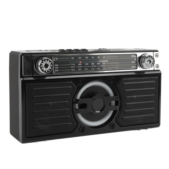 Portable Radio Speaker Multifunctional Rechargeable Multi Band FM AM SW Radio for Travel Long Play Time