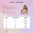 thumbnail image 5 of Aislor Women's Sparkly Bikini Top Halter Shiny Triangle Bralette Rave Tops Self-tie Swimsuit Bra Gold L, 5 of 5