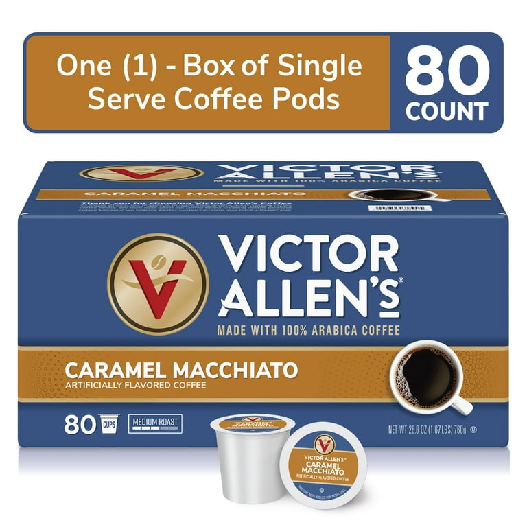 Victor Allen's Coffee Caramel Macchiato Flavored, Medium Roast, 42