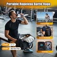 thumbnail image 6 of Portable Ropeless Battle Ropes, Adjustable Weights Cordless Battle Ropes for Home Gym with 2 Pack, Weighted Exercise Equipment for Low-Impact Workout, Strength & HIIT, for Men & Women (Pink), 6 of 7