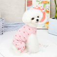 thumbnail image 4 of Pijamas De Costilla para Perro Gato Adorable Mono para Perro Sin Mangas Camisas De Gato De 2 Patas para Monos De Verano Transpirable EnfriamientoPinkM, 4 of 5