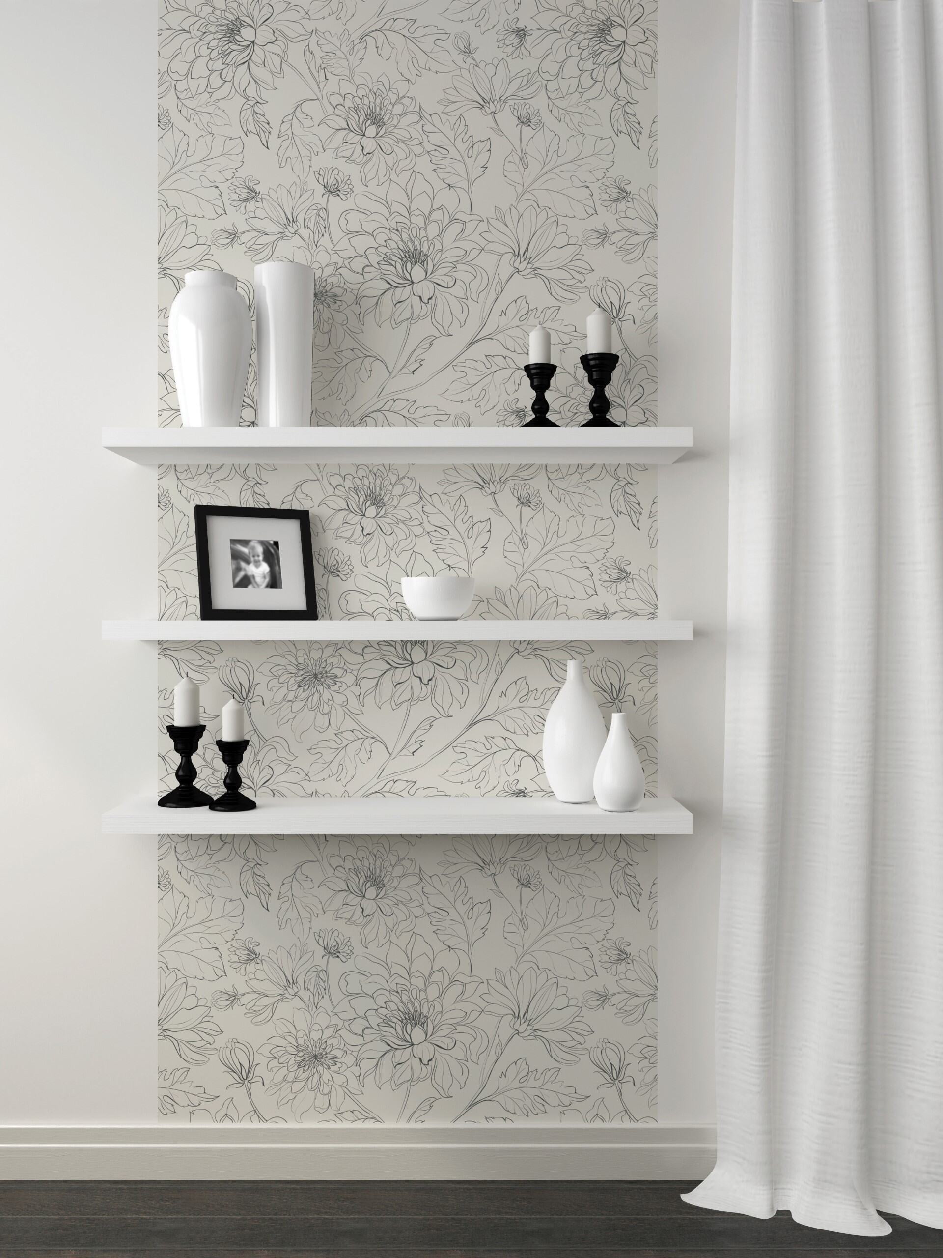 Wall Wear Impossible 2 Forget Peel and Stick Vinyl Wallpaper Roll 17.5" x 216" Removable Self Adhesive Wall Covering with Bubble Release Technology