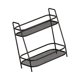 thumbnail image 5 of Estante de especias de 2 niveles, independiente, para gabinete de cocina y encimera de baño Negro, 5 of 9