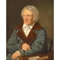 thumbnail image 3 of C.A. Jensen 20x24 Black Modern Framed Museum Art Print Titled - Portrait of Bertel Thorvaldsen (1839), 3 of 5