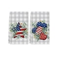 thumbnail image 2 of Anhility 4th of July Kitchen Towels, 2Pcs Patriotic Towels 24"x16" Absorbent Reusable Cotton Cloths for Housewarming Gift or Memorial Day Kitchen Decor, 2 of 6
