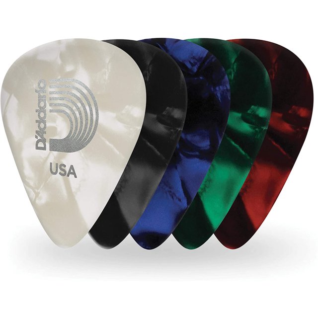 Planet Waves Assorted Pearl Celluloid Guitar Picks, 25 pack, Medium