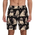 thumbnail image 2 of Goofa French Bulldog Printed Men's Swim Trunks Board Shorts Quick Dry Mens Swimming Trunks with Compression Liner,Breathable Fit Hawaii Beach Shorts-Large, 2 of 9