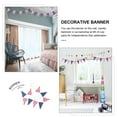 thumbnail image 6 of STRANDCHIC 1Pc Assorted Color Linen Independence Day Banner Suitable for Wall Window Fireplace Festival Supplies, 6 of 7